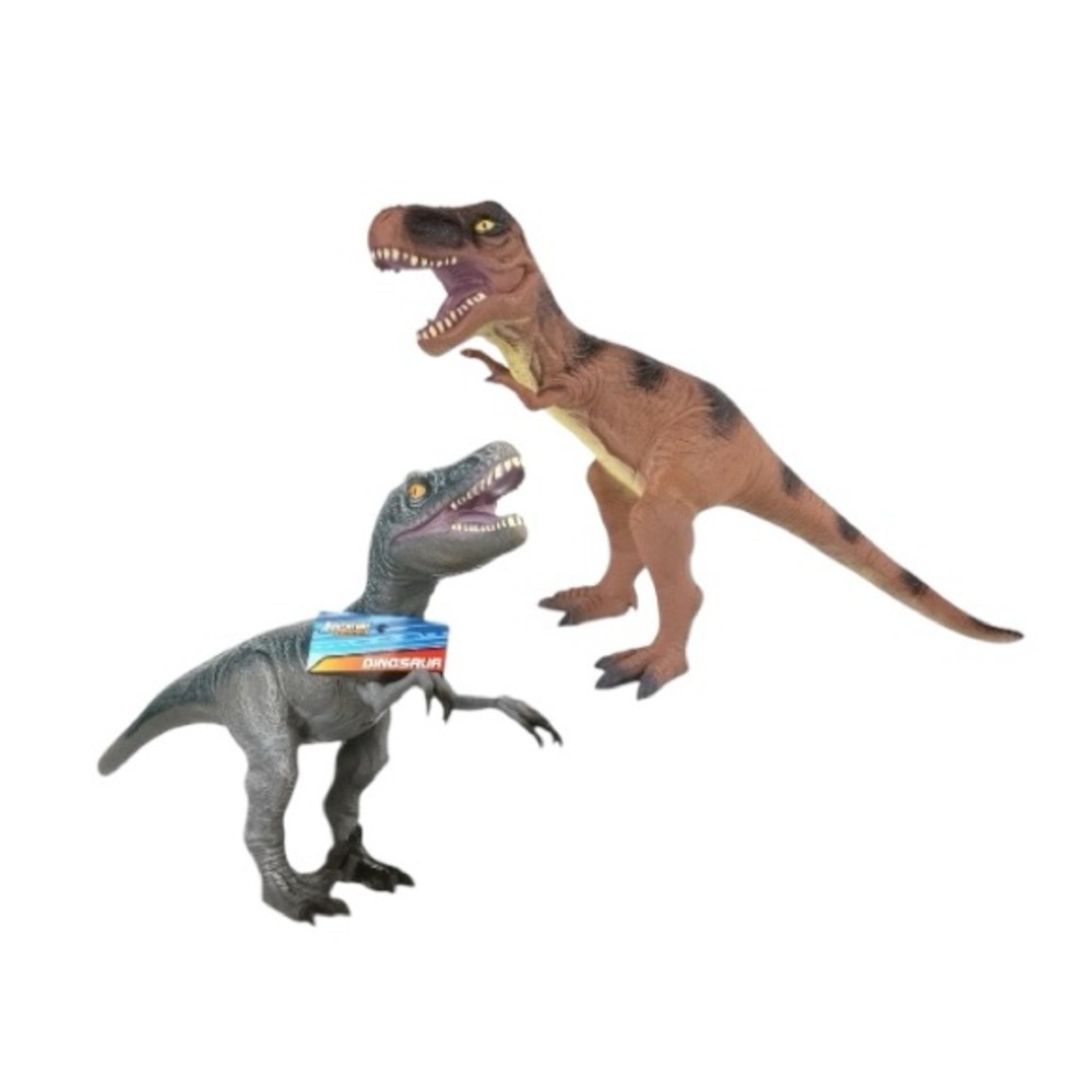 T-Rex And Tyrannosaurus Brown and Gray Dinosaur Adventure Playset